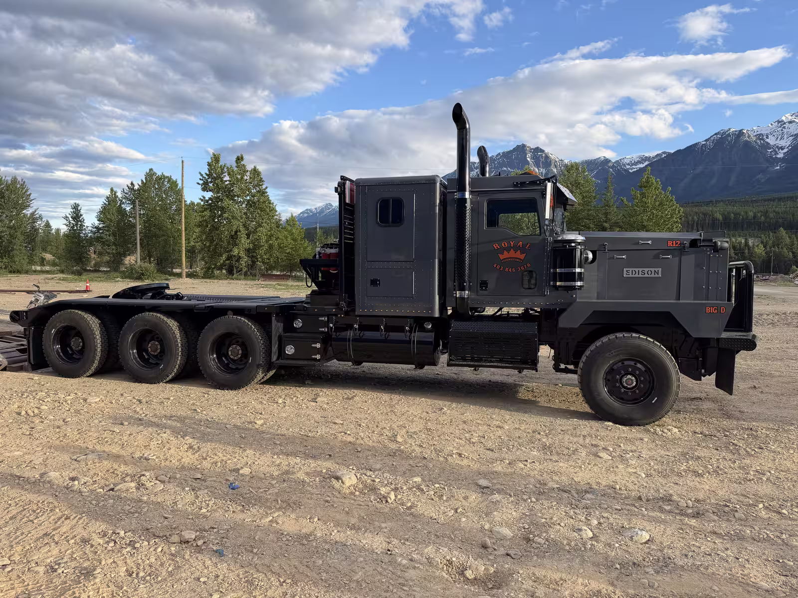 Royal Oilfield Tri-Drive Winch Tractor build