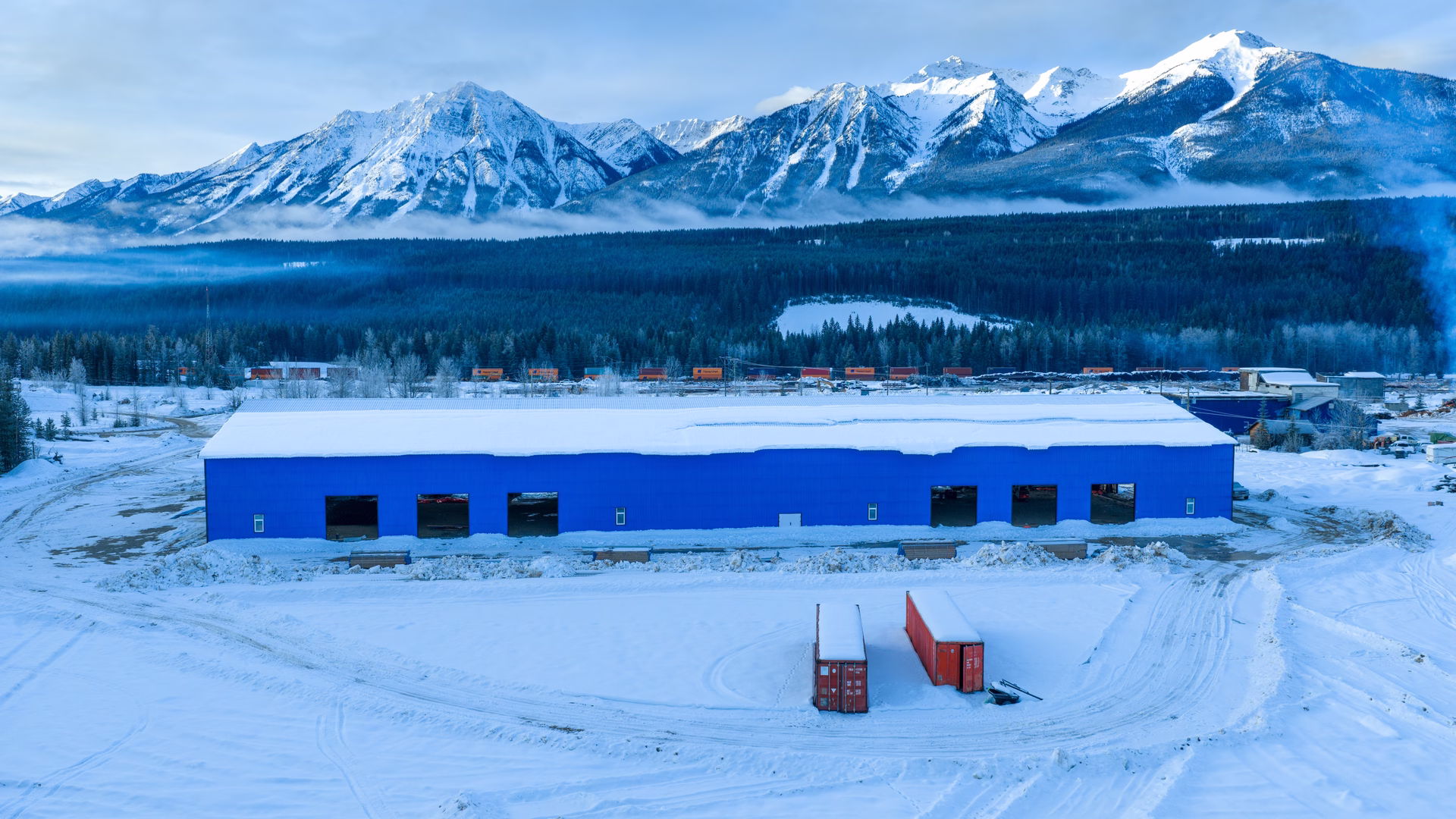 The Edison Motors shop in Donald, BC