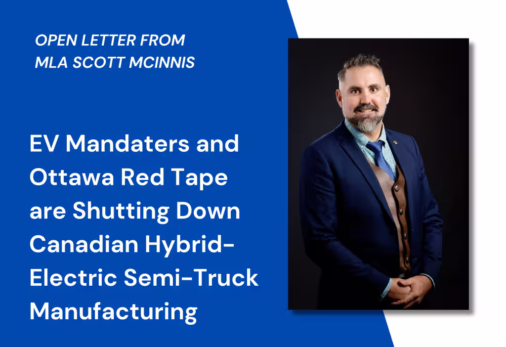 Scott McInnis: Stand with Edison Motors and End the Anti-Canadian Manufacturing EV Mandate